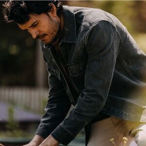 Taylor Stitch Shop Shirt in Coal Chipped Canvas - Men's 38 S/M